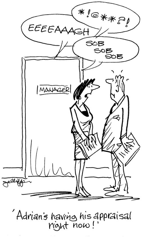 'Adrian's having his appraisal right now!'