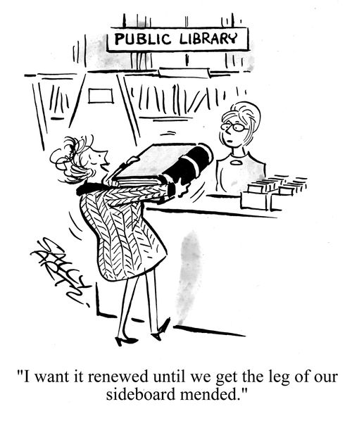 'I want it renewed until we get the leg of our sideboard mended.'
