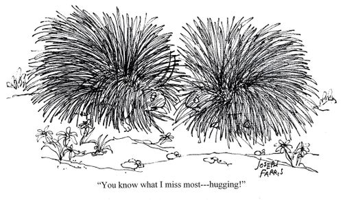 'You know what I miss most - hugging!'