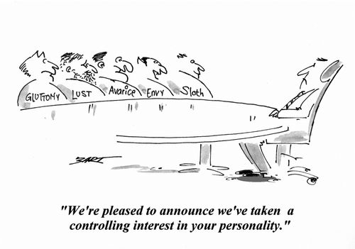 'We're pleased to announce we've taken a controlling interest in your personality.'