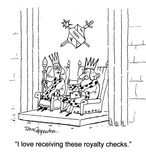 'I love receiving these royalty checks.'