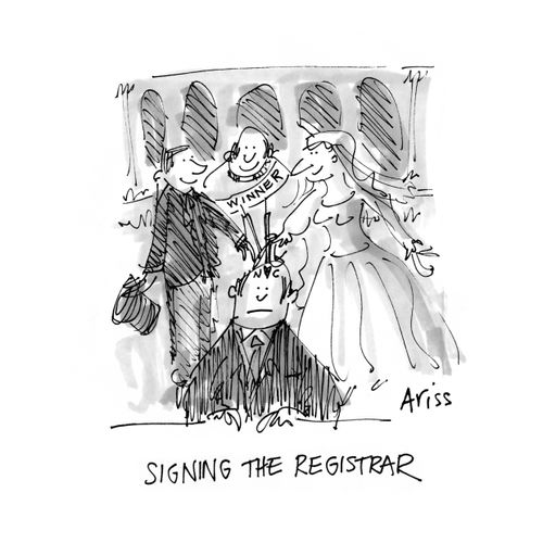 Signing the registrar.
