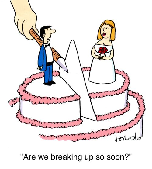 'Are we breaking up so soon?'