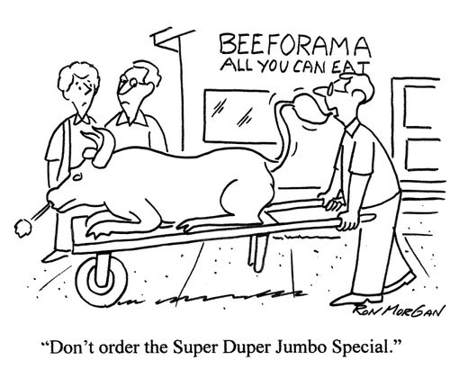 'Don't order the Super Duper Jumbo Special.'