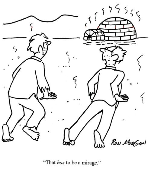 'That has to be a mirage.'