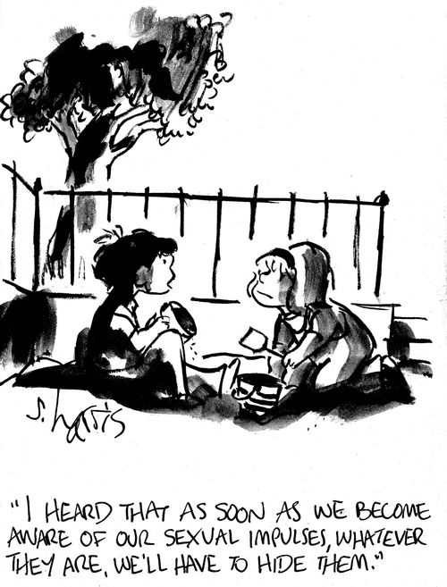 'I heard that as soon as we become aware of our sexual impulses, whatever they are, we'll have to hide them.'
