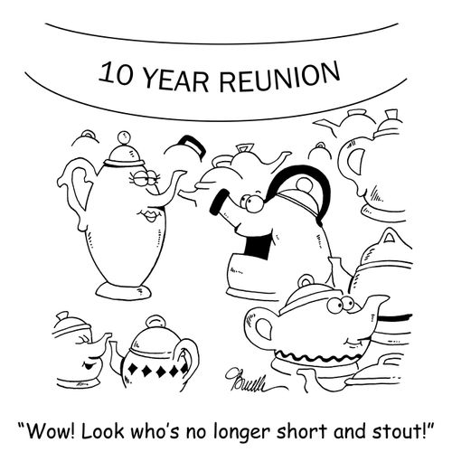 'Wow! Look who's no longer short and stout!'