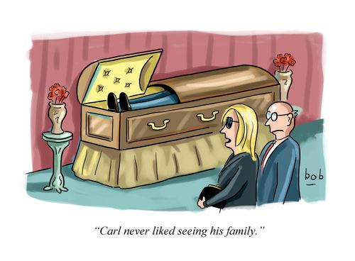 'Carl never liked seeing his family.'