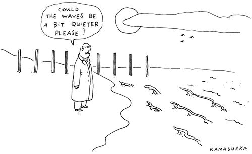 'Could the waves be a bit quieter please?'