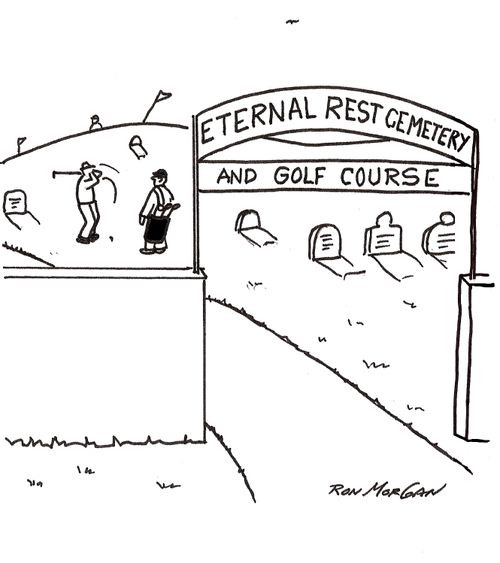 Eternal Rest Cemetery and Golf Course.