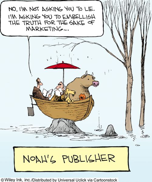 Noah's Publisher: 'No, I'm not asking you to lie. I'm asking you to embellish the truth for the sake of marketing...'