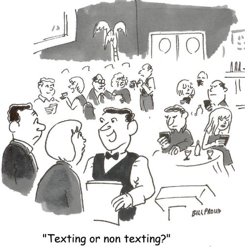 'Texting or non-texting?'