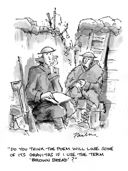 'Do you think the poem will lose some of its gravitas if I use the term 'brown bread'?'
