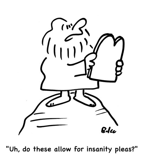 'Uh, do these allow for insanity pleas?'