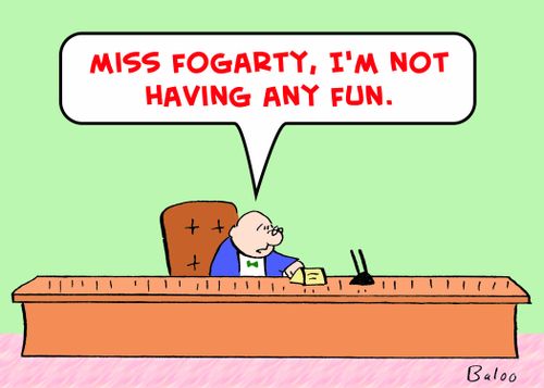 'Miss Fogarty, I'm not having any fun.'