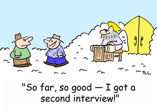 'So far, so good -- I got a second interview!'