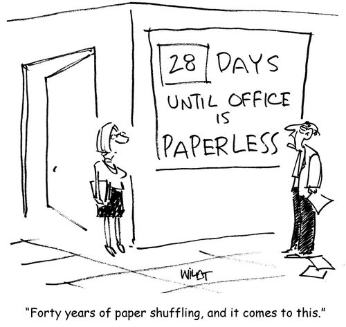 'Forty years of paper shuffling, and it comes to this.'