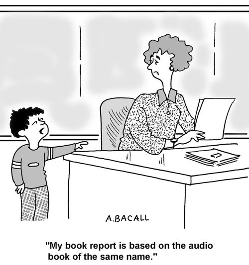 My book report is based on the audio book of the same name.