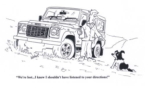 'We're lost... I knew I shouldn't have listened to your directions!'