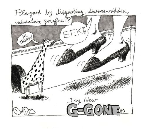 Miniature Giraffes? Try G-GONE.