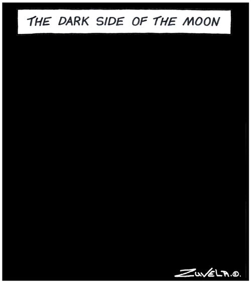 The dark side of the Moon