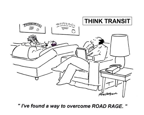 'I've found a way to overcome road rage.'