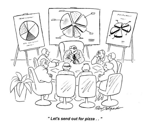 'Let's send out for pizza..'