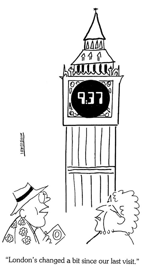 'London's changed a bit since our last visit.'