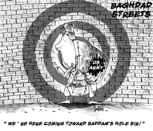 'We're here coming toward Saddam's hole sir!'