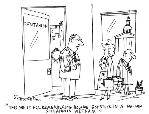 'This one is for remembering how we got stuck in a no-win situation in Vietnam.'
