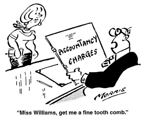 "Miss Williams, get me a fine tooth comb."