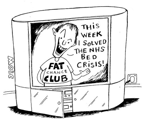 "This week I solved the NHS bed crisis!"