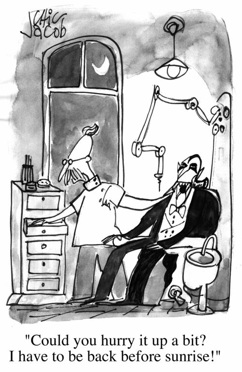 Vampire at the dentist