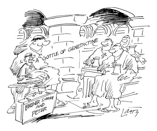 Ventriloquist act monk