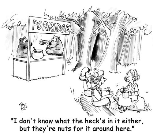 "I don't know what the heck's in it either, but they're nuts for it around here."