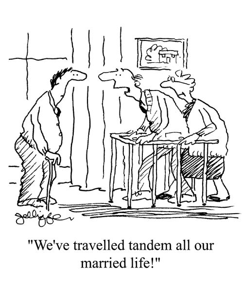 'We've travelled tandem all our mrried life!'