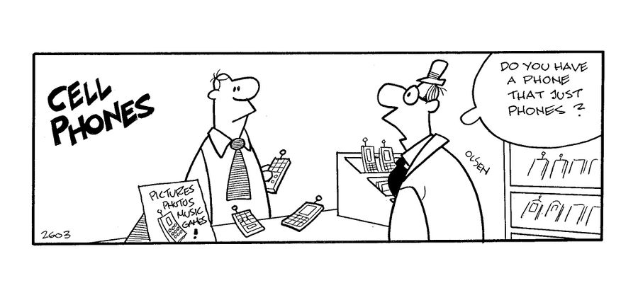 Cell phones - 'Do you have a phone that just phones?'