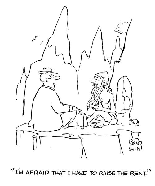 'I'm afraid that I have to raise the rent.'