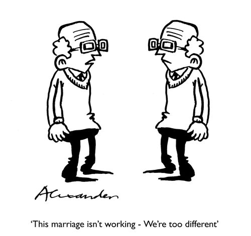 'This marriage isn't working - We're too different.'