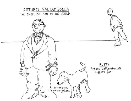 Arturo Saltambocca and Rusty.
