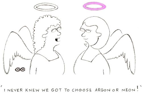 "I never knew we got to choose argon or neon!"
