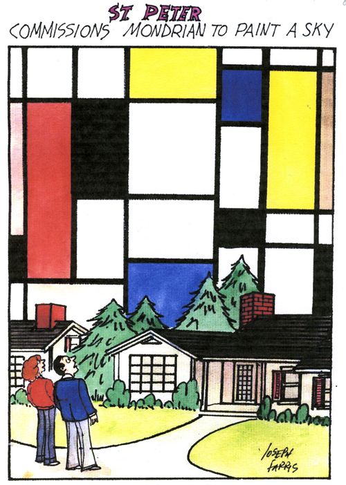 St Peter - Commisions Mondrian to Paint a Sky.  