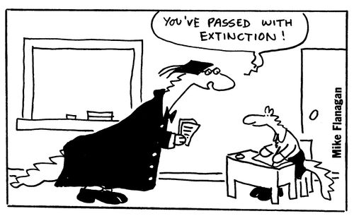 "You've passed with extinction!"