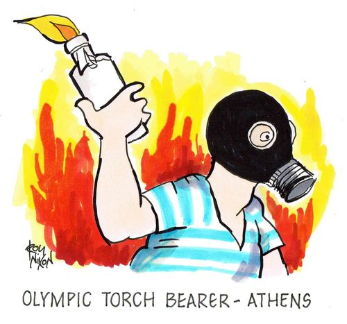 Olympic Torch Bearer - Athens.