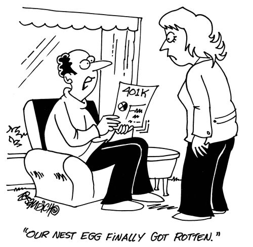 'Our nest egg finally got rotten.'