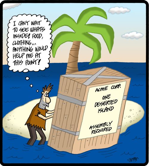 'I can't wait to see what's inside! Food, clothing...anything would help me at this point!'