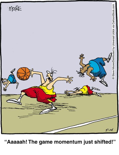 'Aaaaah! The game momentum just shifted!'
