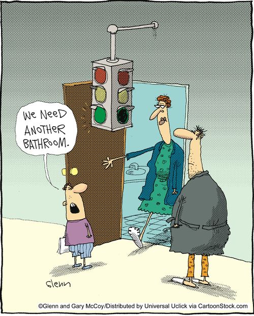 'We need another bathroom.'