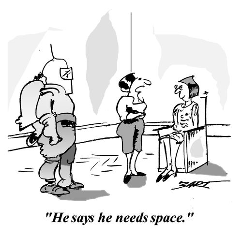 He says he needs space.