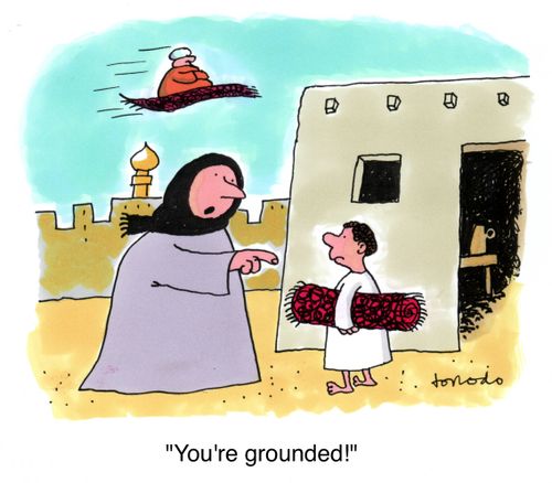 'You're grounded!'